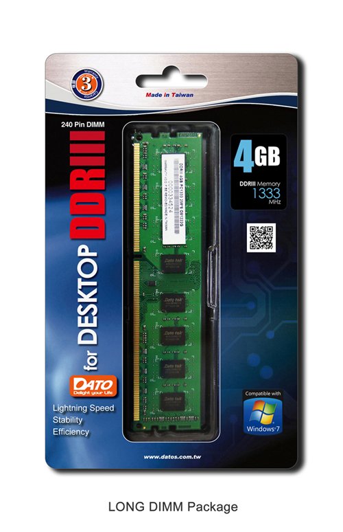 Ram DATO DDR4 4GB bus 2400MHz