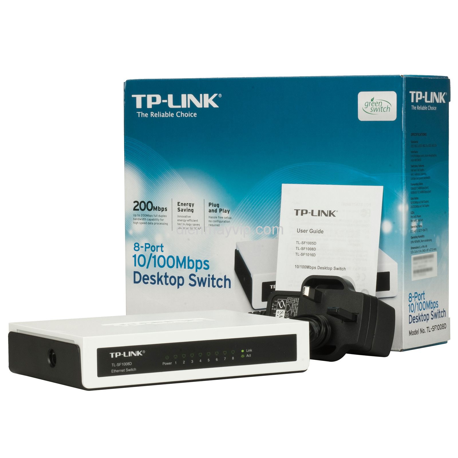 TP-Link Switching 10/100 - 8 Port TL-SF1008D