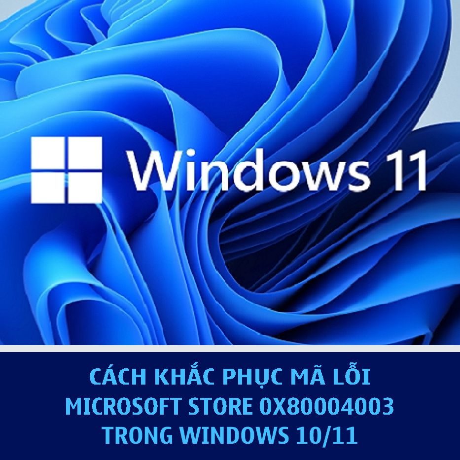 Cách khắc phục mã lỗi Microsoft Store 0x80004003 trong Windows 10/11 ...